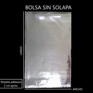 Bolsas adhesivas sin solapa
